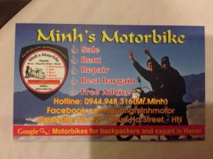 この店でバイクを購入。リーズナブルな値段で種類もたくさんある