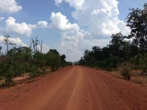 Svay Patから遺跡までの道