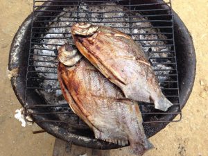 魚の丸焼き