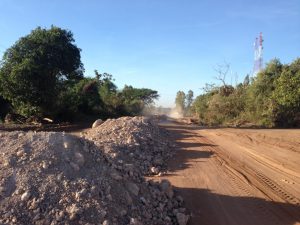 Banteay Chhmarに近づくとこんな感じ