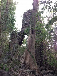 Ta Nem Temple。この遺跡は遺跡までの道がなかったので近くの子どもに案内してもらってやっとたどり着けた