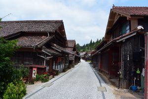 吹屋ふるさと村の町並み