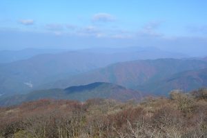 山頂の駐車場からの景色